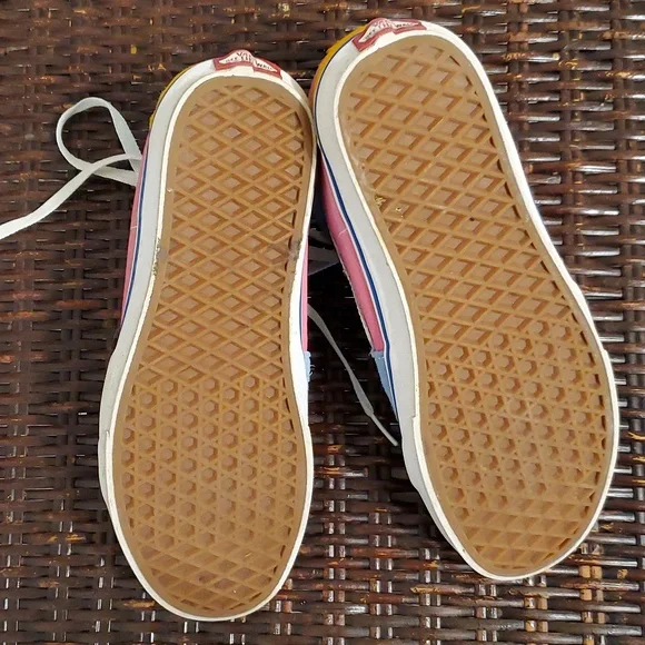 SZ. 8 1/2 WOMEN'S VANS SK8 MULTIBRIGHT 12 SUEDE SKATE BOARD SHOE - Picture 4 of 8